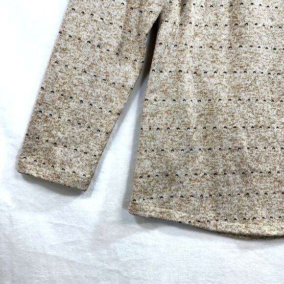 Marley Lilly Brown Large Pullover Sweatshirt Pattern Monogram Initial JWR Fall - Picture 4 of 12